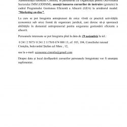 Anunţ Cursuri GEA Marketing on-line-1