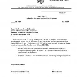 PROIECTE DE DECIZII Consiliul Local Selemet-1