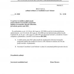 PROIECTE DE DECIZII Consiliul Local Selemet-43